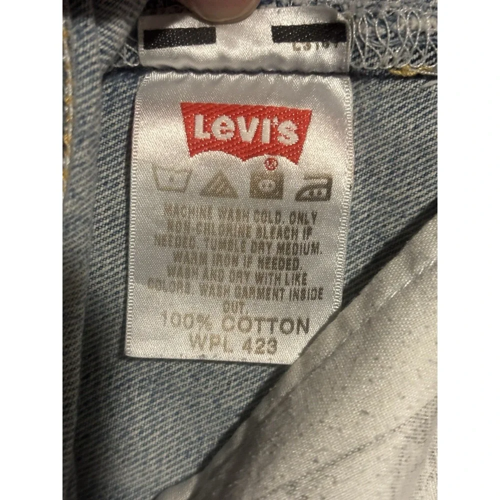 Vintage‎ Levis 501 Men's 90s Jeans 38x32 WPL-423 Y2K Paper Patch Button Fly XX